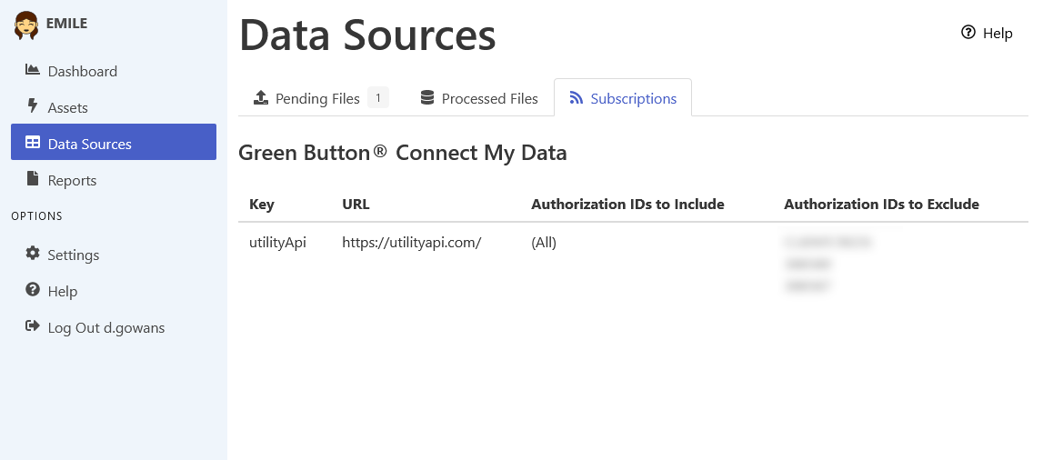 Data Subscriptions