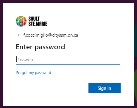 Enter your password