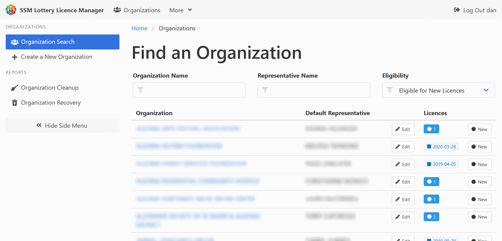 Organization Search