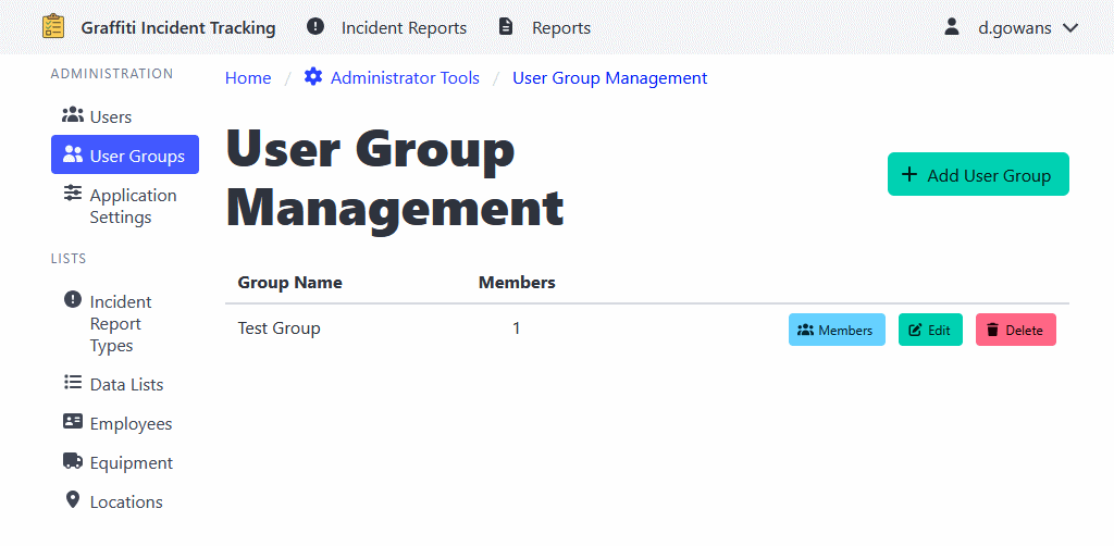 User Group Management