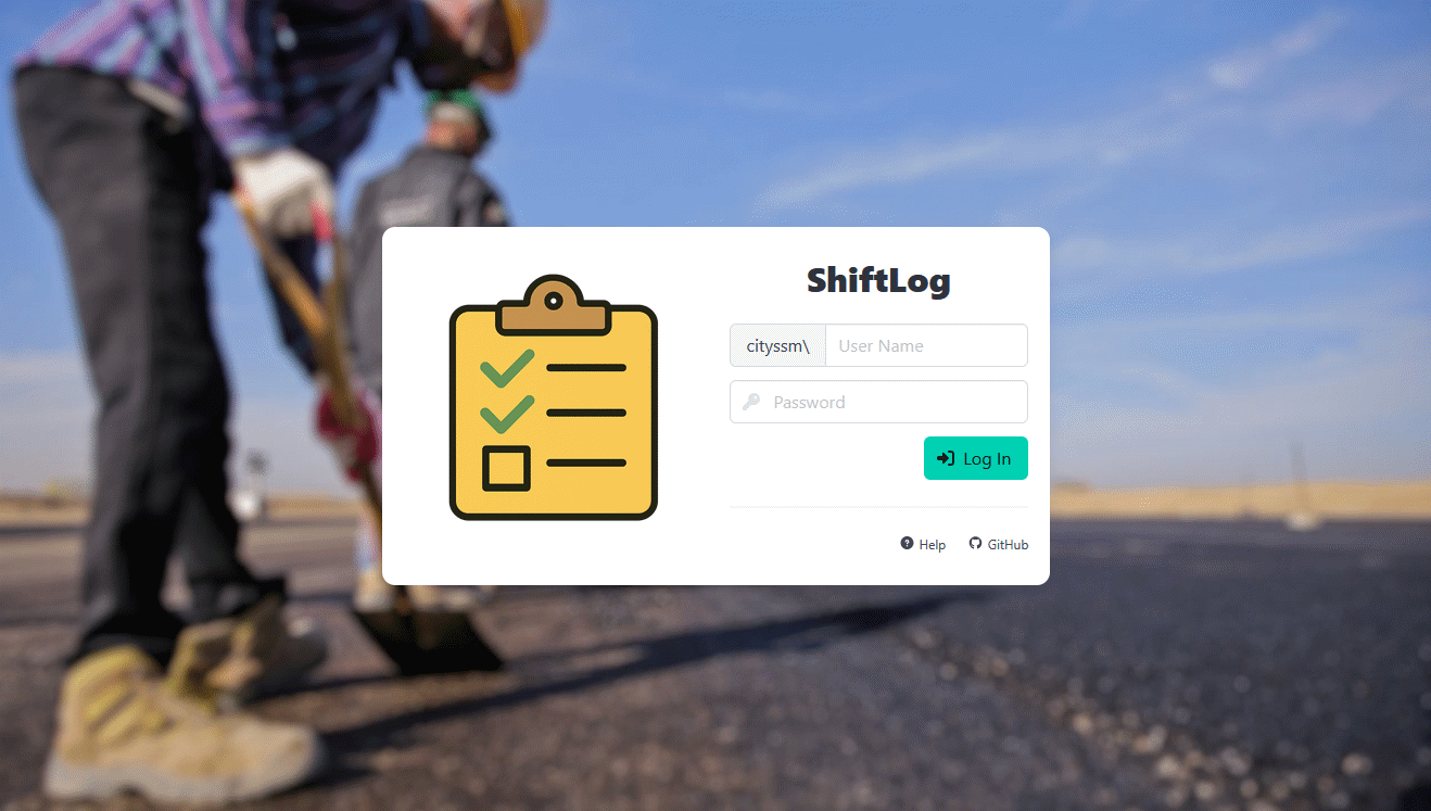 ShiftLog Login