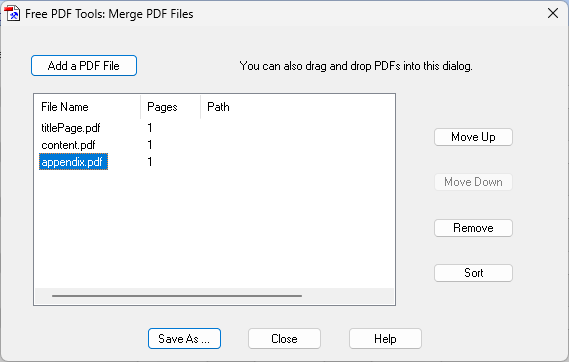 PDFill PDF Tools - Merge PDF Files